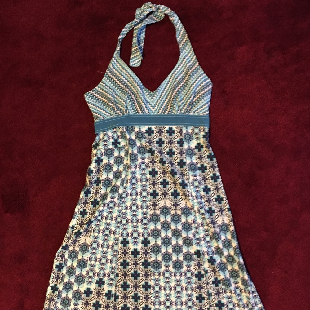 Blue Halter Dress
